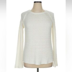 Jones New York Ivory White Knit Sweater Top